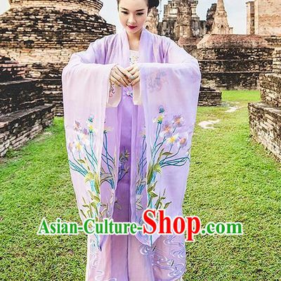 Ancient Chinese Ming Dynasty Princess Empress Queen Embroidered Clothing and Headpieces Complete Set for Women or Girls