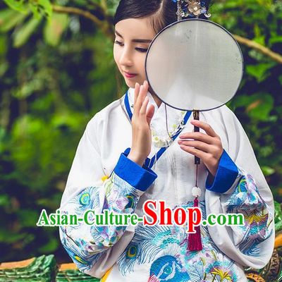 Ancient Chinese Ming Dynasty Princess Empress Queen Embroidered Clothing and Headpieces Complete Set for Women or Girls