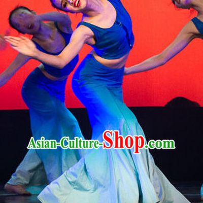 Chinese Classical Dai Minority Dancing Costume for Women or Girls