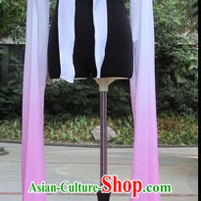 White to Pink Chinese Classic Water Sleeve Dance Costumes for Women or Girls