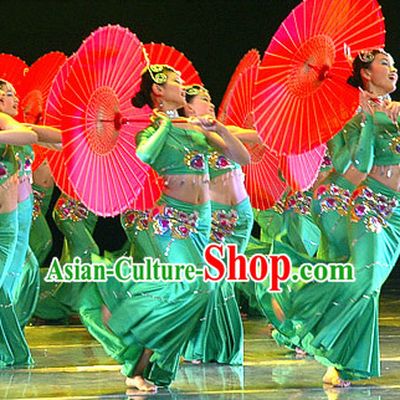 Red Professional Chinese Classical Dancing Umbrella