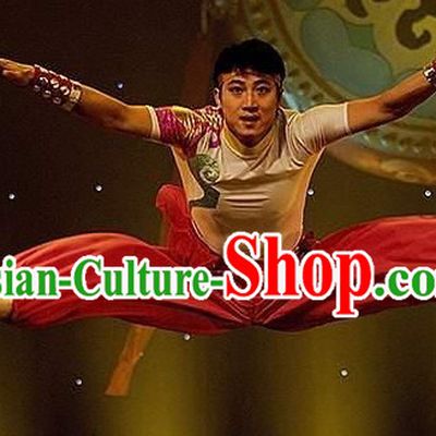 Professional Chinese Drumer Dance Costume for Men Boys Adults Kids