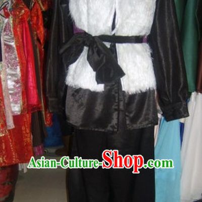 Chinese Traditional Poor Farmer Costume Complete Set for Men