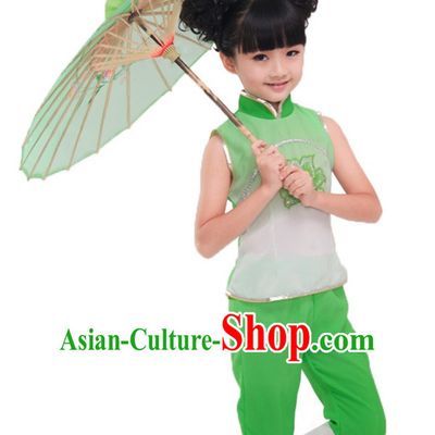 Chinese Folk Dance Costume for Girls Kids Children