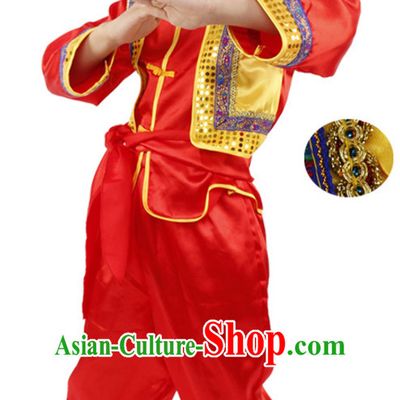 Chinese Folk New Year Dancing Costumes for Boys Kids Children
