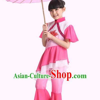 Chinese Folk Mandarin Dance Costumes for Girls Kids Children