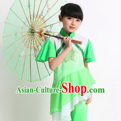 Chinese Folk Mandarin Dance Costumes for Girls Kids Children