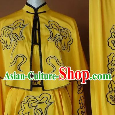 Embroidered Yellow Monkey Fist Houquan Competition Uniform Outfits