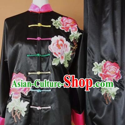 Top Embroidered Mandarin Tai Chi Taiji Martial Arts Competition Uniforms Dresses Suits Outfits