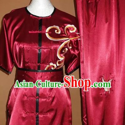Top Embroidered Mandarin Tai Chi Taiji Martial Arts Competition Uniforms Dresses Suits Outfits