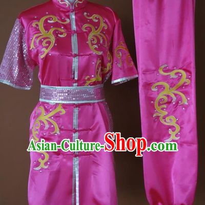 Top Embroidered Mandarin Tai Chi Taiji Kung Fu Martial Arts Competition Uniform Dresses Suits Outfits for Adults