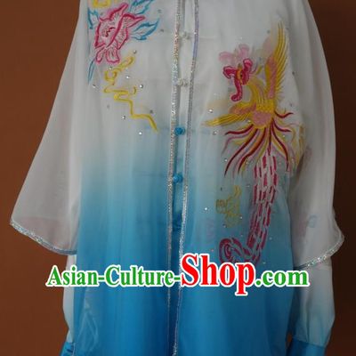Top Embroidered Mandarin Tai Chi Taiji Kung Fu Martial Arts Competition Uniform Dresses Suits Outfits for Adults
