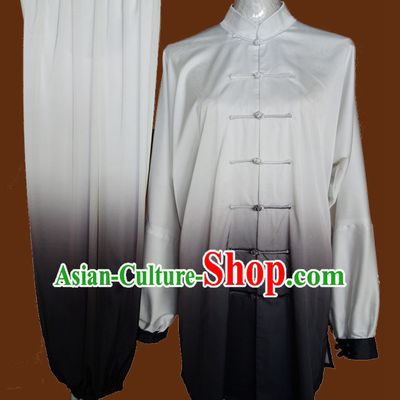 Color Change Top Mandarin Tai Chi Taiji Kung Fu Martial Arts Competition Uniform Dresses Suits Outfits for Adults