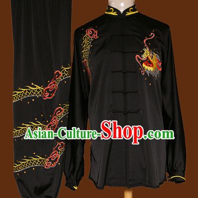 Top Mandarin Tai Chi Taiji Kung Fu Martial Arts Competition Uniform Dresses Suits Outfits for Adults