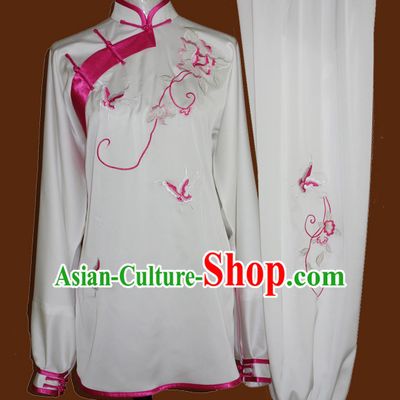 Top Tai Chi Taiji Kung Fu Gongfu Martial Arts Competition Uniforms Dresses Suits Outfits for Adults