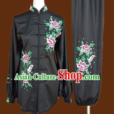 Top Tai Chi Taiji Kung Fu Gongfu Martial Arts Wu Shu Competition Uniforms Dresses Suits Outfits for Adults and Kids