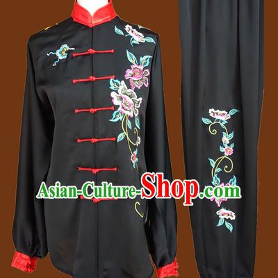 Top Tai Chi Taiji Kung Fu Gongfu Martial Arts Wu Shu Competition Uniforms Dresses Suits Outfits for Adults and Kids
