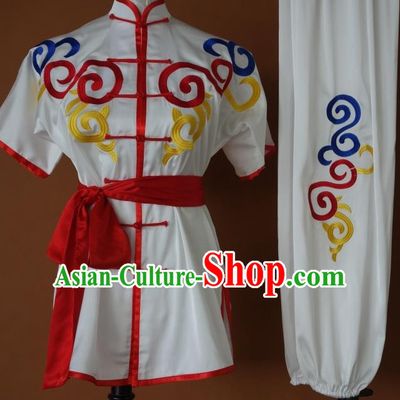 Top Tai Chi Taiji Kung Fu Gongfu Martial Arts Wu Shu Competition Uniforms Dresses Suits Outfits for Adults and Kids