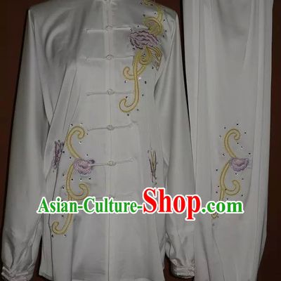 Top Tai Chi Taiji Kung Fu Gongfu Martial Arts Wu Shu Wushu Championship Competition Uniforms Dresses Suits Outfits for Adults and Kids