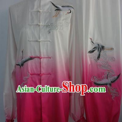 Color Transition Top Tai Chi Taiji Kung Fu Gongfu Martial Arts Wu Shu Wushu Championship Competition Uniforms Clothes Dresses Suits Outfits for Adults and Kids