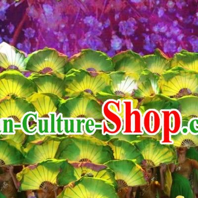 Chinese Pure Silk Group Dance Fan