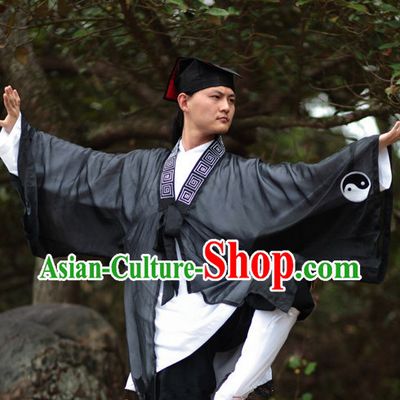 Chinese Folk Taoist Clothes for Men Women Adults Kids Children