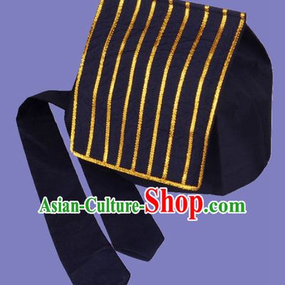 Chinese Folk Black Taoist Hat