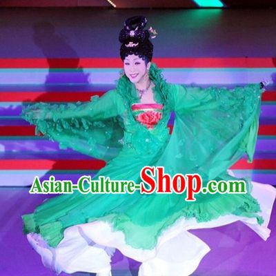 Ancient Chinese Empress Dresses Costumes and Hair Jewelry Complete Set for Women Girls Adults KIds