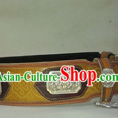 Traditional Chinese Mongolian Feather Belt for Adults Kids