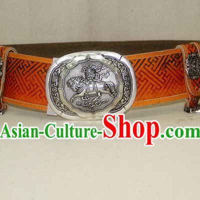 Traditional Chinese Mongolian Feather Belt for Adults Kids