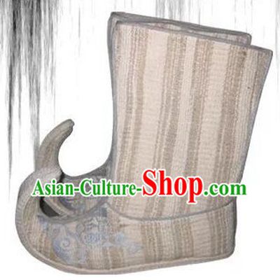 Ancient Chinese Film Handmade Boots for Men Boys Adults Children