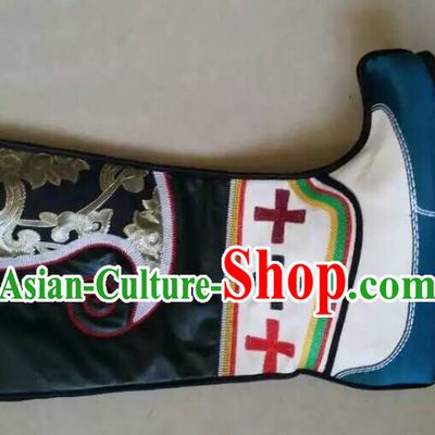Ancient Chinese Film Handmade Boots for Men Boys Adults Children
