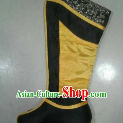 Asian Chinese Film Handmade Ancient Boots for Men Boys Adults Children