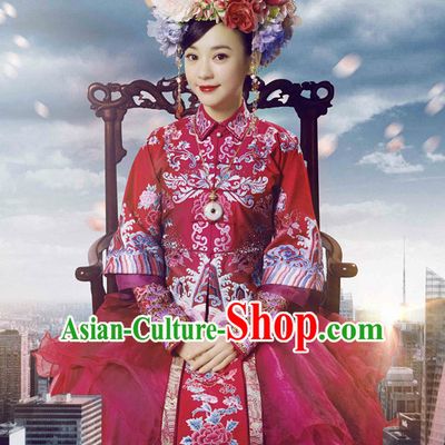 Qing Dynasty Bu Bu Jing Xin Princess Royal Clothing for Women