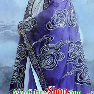 Ancient Chinese Taoist Clothing and Hair Jewelry Complete Set for Men