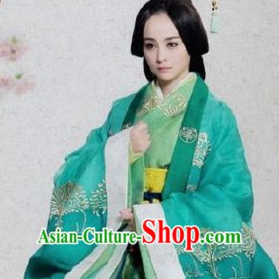 Ancient Chinese Princess Clothing and Hair Jewelry Complete Set for Women Adults Kids Youth Children