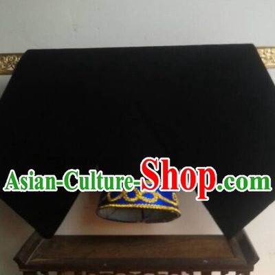 Handmade Ancient Traditional Chinese Embroidered Manchu Hat Oriental Hats Asian Fashion