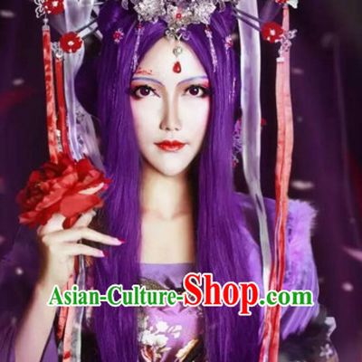 Ancient Chinese Empress Princess Phoenix Queen Crown Coronet Headpieces Headdress Hair Accessories Set