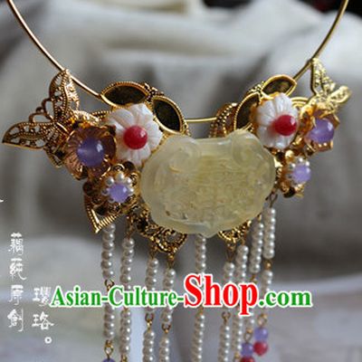 Ancient Chinese Empress Princess Phoenix Queen Necklace
