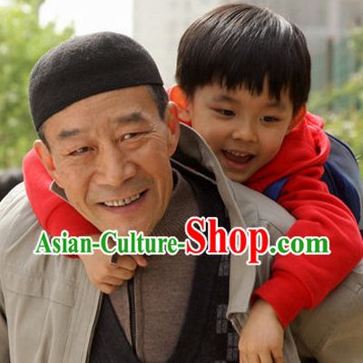 Traditional Chinese Handmade Black Hat for Men