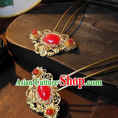 Ancient Chinese Hair Style Accessories Hair Sticks Clips Hair Pin Hair Pieces Combs Ancient Chinese Chopsticks Asian Wedding Bridal Hair Ornaments