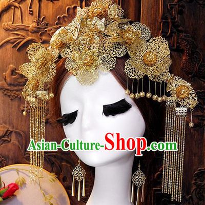 Ancient Chinese Empress Princess Queen Hair Style Accessories Hair Sticks Clips Hair Pin Hair Pieces Combs Ancient Chinese Chopsticks Asian Wedding Bridal Hair Ornaments