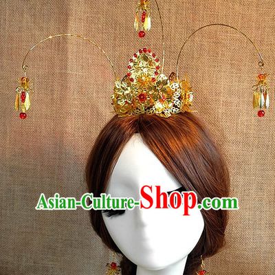 Ancient Chinese Empress Princess Queen Hair Style Accessories Hair Sticks Clips Hair Pin Hair Pieces Combs Ancient Chinese Chopsticks Asian Wedding Bridal Hair Ornaments Crown