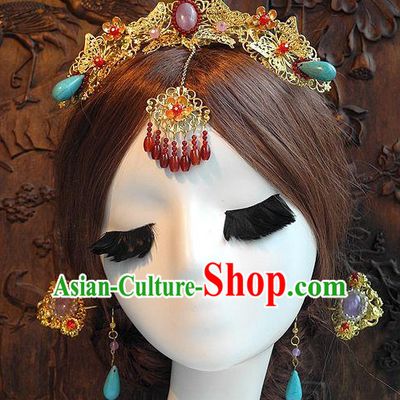 Ancient Chinese Empress Princess Queen Hair Style Accessories Hair Sticks Clips Hair Pin Hair Pieces Combs Ancient Chinese Chopsticks Asian Wedding Bridal Hair Ornaments Crown