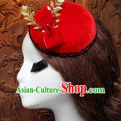 Top Handmade Flower Decoration Hat Dress Hat for Ladies