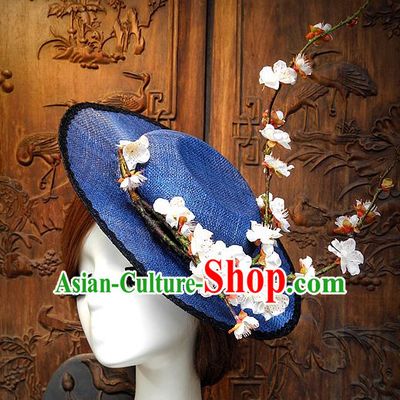 Top Handmade Flower Decoration Hat Dress Hat for Ladies