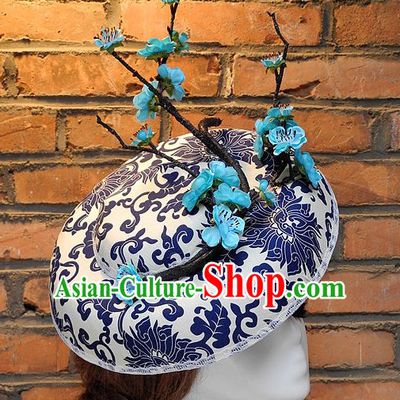 Top Handmade Flower Decoration Hat Dress Hat for Ladies