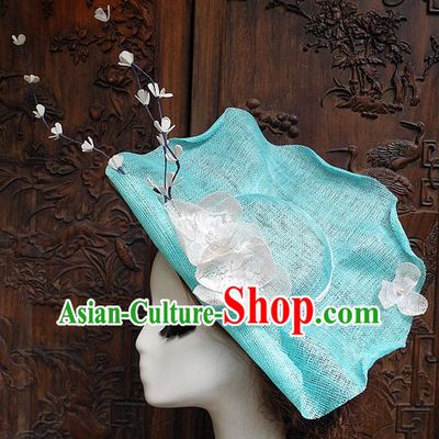 Top Handmade Flower Decoration Hat Dress Hat for Ladies