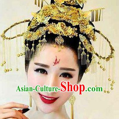Ancient Chinese Empress Princess Queen Hair Style Accessories Hair Sticks Clips Hair Pin Hair Pieces Combs Ancient Chinese Chopsticks Asian Wedding Bridal Hair Ornaments Crown