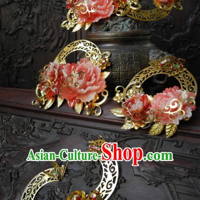 Ancient Chinese Empress Princess Queen Hair Style Accessories Hair Sticks Clips Hair Pin Hair Pieces Combs Ancient Chinese Chopsticks Asian Wedding Bridal Hair Ornaments Crown